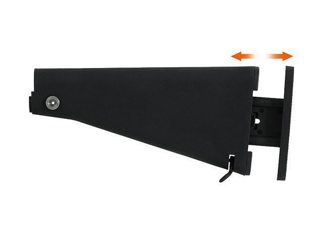 Сплошной приклад с регулировкой длины SR-25/AR-15/M4 &ndash; BLACK [CYMA] (для страйкбола) FBP1793 фото