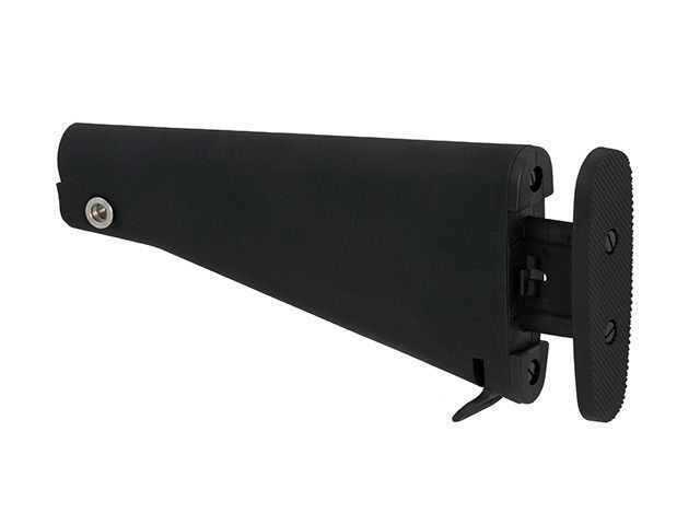 Сплошной приклад с регулировкой длины SR-25/AR-15/M4 &ndash; BLACK [CYMA] (для страйкбола) FBP1793 фото