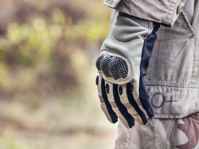 Military Combat Gloves mod. IV (Size XL) - TAN [8FIELDS] (для страйкболу) M51617078-TAN-XL фото