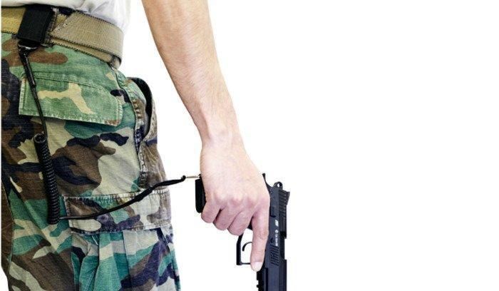 ASG -Страхувальний шнур (Тренчик) Pistol Lanyard - Black - 16781 16781 фото