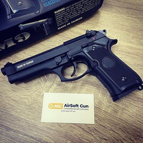 Пістолет Beretta M9 Full Metal greengas [KJW] (для страйкболу) GGB-9606TM(000526) фото