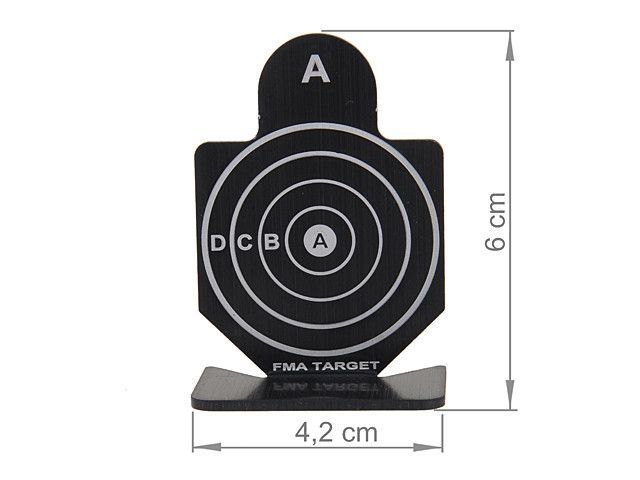 Metalowe cele strzeleckie 42 mm X 60 mm Mod.A - Black [FMA] (для страйкболу) TB1002 фото