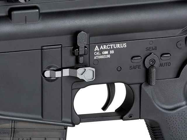 Двухсторонняя увеличенная кнопка сброса магазина Mod.B для AEG AR15/M4 - Grey [KUBLAI] (для страйкбола) AS.M4-149-GR фото