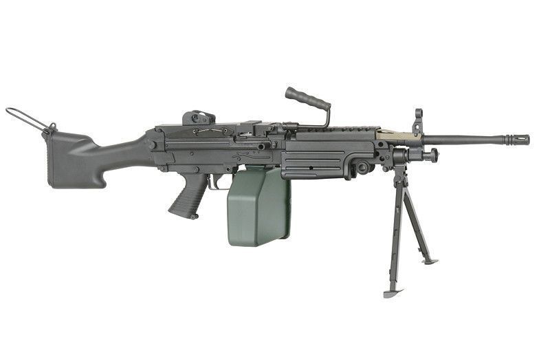Кулемет M249 MKII Sports Line &mdash; Black [A&K] (для страйкболу) 249-MK2P фото