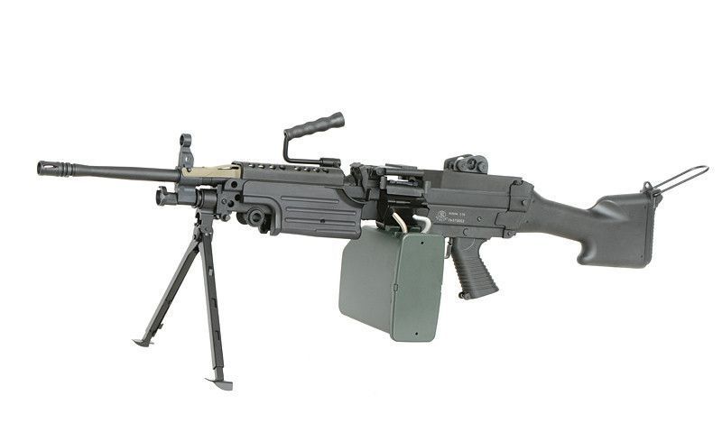 Кулемет M249 MKII Sports Line &mdash; Black [A&K] (для страйкболу) 249-MK2P фото