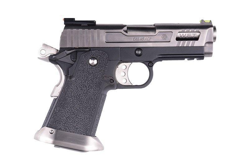 Страйкбольный пистолет Hi-Capa 3.8 Force "Velociraptor" - Silver [WE] (для страйкбола) WET-02-010301 фото