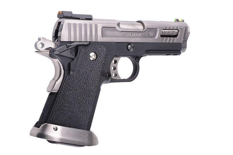 Страйкбольный пистолет Hi-Capa 3.8 Force "Velociraptor" - Silver [WE] (для страйкбола) WET-02-010301 фото