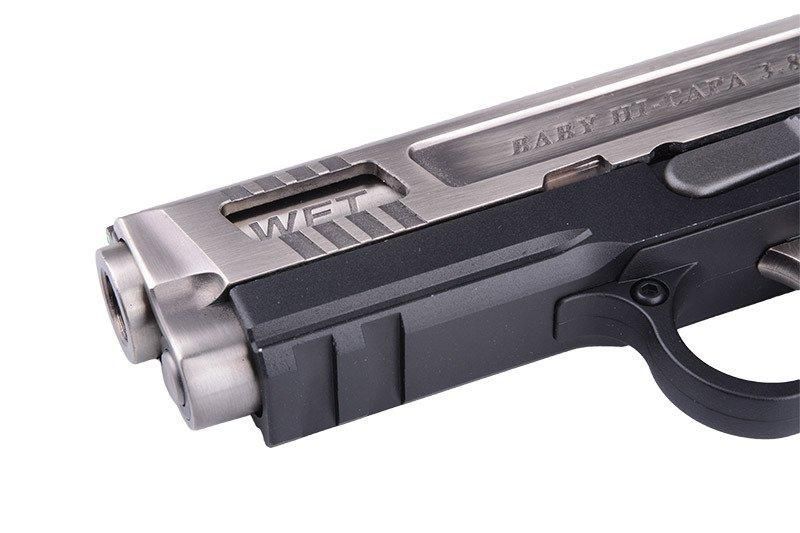 Страйкбольный пистолет Hi-Capa 3.8 Force "Velociraptor" - Silver [WE] (для страйкбола) WET-02-010301 фото