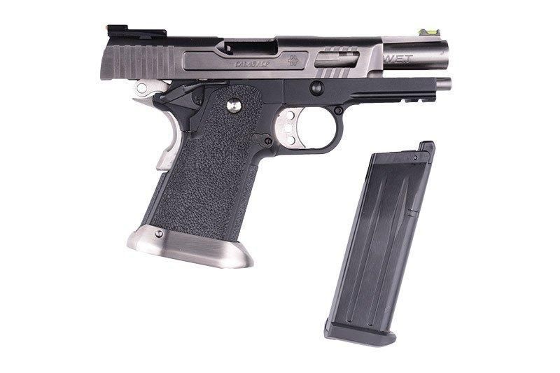 Страйкбольный пистолет Hi-Capa 3.8 Force "Velociraptor" - Silver [WE] (для страйкбола) WET-02-010301 фото