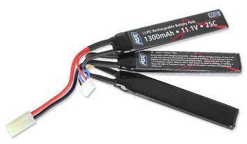 ASG - AEG Battery - LiPo - 11,1 V - 1300 mAh - 25C - [1+1+1] - 17207 (для страйкболу) 10511 фото