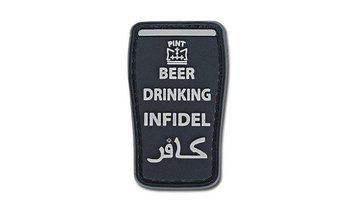 4TAC - PVC Patch - Beer Drinking Infidel - Black (для страйкбола) 12038 фото