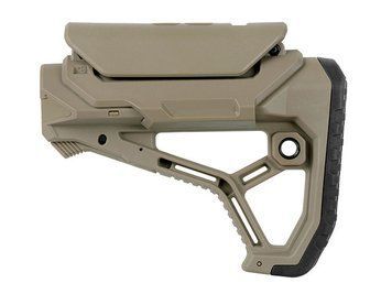 Приклад AR15/M4 з регульованим подщечником - Dark Earth [Хубілай] (для страйкболу) AS.G100-DE фото