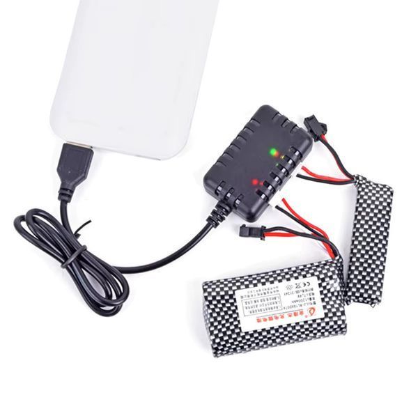 Паралельна USB зарядка для одного, або двох АКБ LiPo та Li-ion 7.4v (2S) [AirsoftParts] (для страйкболу) USB-LiPo-7-4-PLUS фото