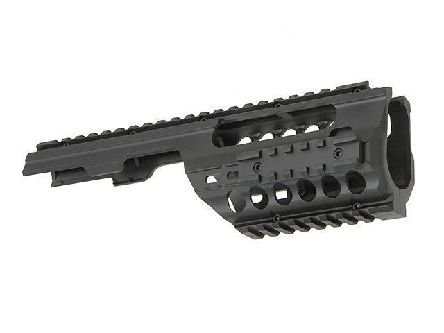 Цевьё с монтажными шинами для MP5K/PDW - Black [BattleAxe] (для страйкболу) FBP1863 фото