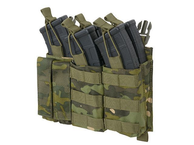 Тройной пистолетно-винтовочный подсумок Buckle Up AK/9 мм - Multicam Tropic [8FIELDS] M51613203-MT фото