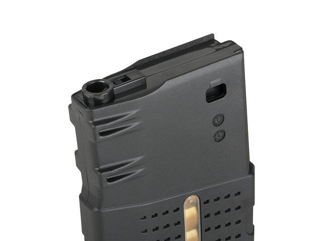 Полімерний магазин Mid-Cap на 220 кульок для AR-10/SR25 - Black [BattleAxe] (для страйкболу) FBP2375 фото