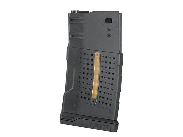 Полімерний магазин Mid-Cap на 220 кульок для AR-10/SR25 - Black [BattleAxe] (для страйкболу) FBP2375 фото