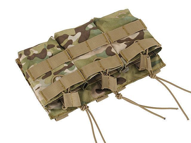Открытый тройной подсумок для магазинов 7.62 - Multicam [8FIELDS] (для страйкбола) M51613110-CP фото