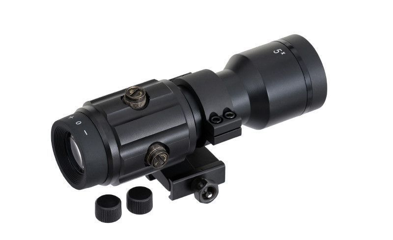 Powiększacz 5x Magnifier z montażem piwotowym QD - Black [Vector Optics] (для страйкбола) SCOT-08 фото