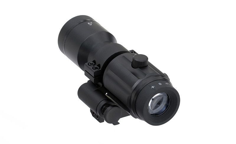 Powiększacz 5x Magnifier z montażem piwotowym QD - Black [Vector Optics] (для страйкбола) SCOT-08 фото