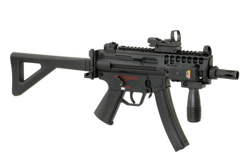Цевьё с монтажными шинами для MP5K/PDW - Black [BattleAxe] (для страйкболу) FBP1863 фото
