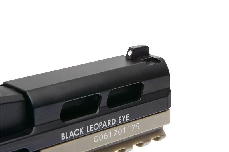 Страйкбольный пистолет BLE XAE - black/Tan [ICS] (для страйкбола) ICS-02-019060 фото