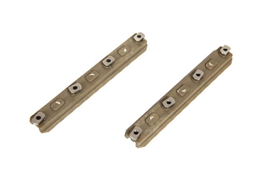Polimerowa szyna M-LOK 5" (2 sztuki) - dark earth [AMOEBA] (для страйкболу) AMB-09-030798 фото