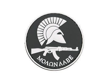 Нашивка MOLON LABE AK PVC 1 [8FIELDS] PVC PATCH-M.A W/ AK-BK фото