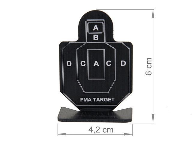 Metalowe cele strzeleckie 42 mm X 60 mm Mod.B - Black [FMA] (для страйкболу) TB1003 фото