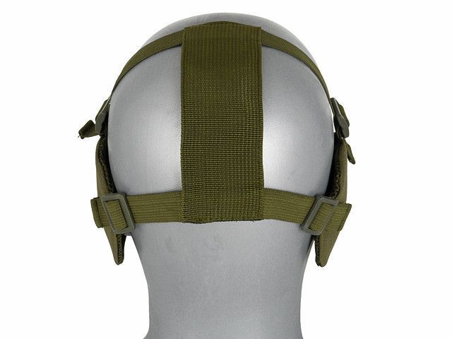 Stalowa maska siatkowa 2.0 z ochroną uszu - Olive [P&J] (для страйкболу) MA-100-OD фото