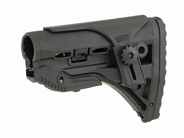 Приклад с регулируемым подщечником для M4/M16 - Black [Big Dragon]&nbsp;(для страйкбола) BD0165A фото