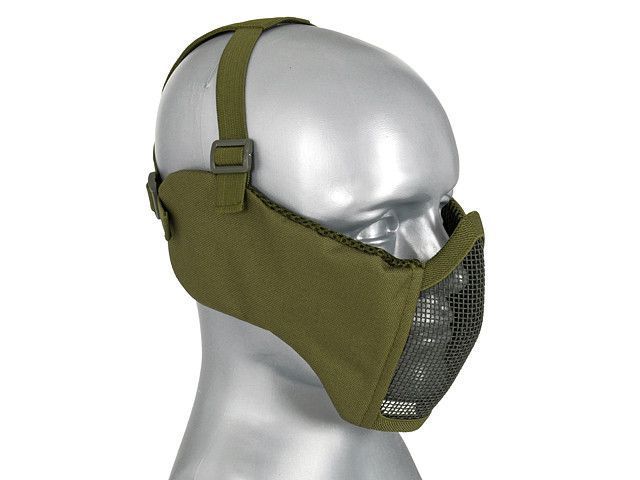 Stalowa maska siatkowa 2.0 z ochroną uszu - Olive [P&J] (для страйкболу) MA-100-OD фото