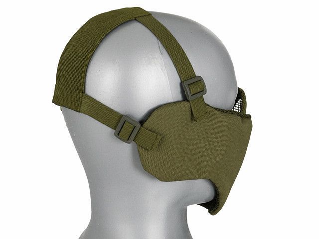 Stalowa maska siatkowa 2.0 z ochroną uszu - Olive [P&J] (для страйкболу) MA-100-OD фото
