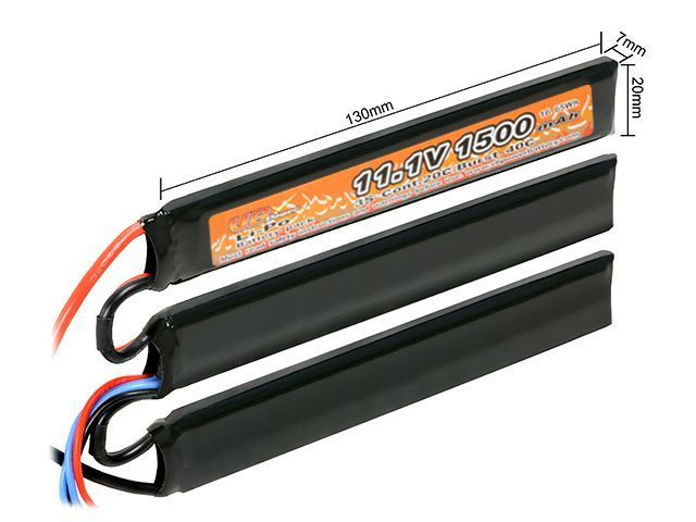 Аккумулятор Li-Po 1500mAh 11,1V 20/40C [Victory Battery] (для страйкбола) VL2015112 фото