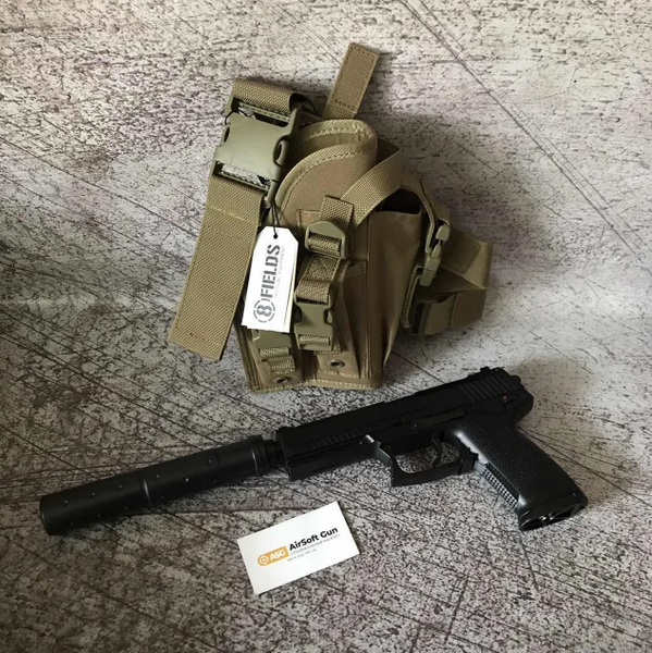 Набедренная кобура для пистолета MK23 SOCOM - BLACK [8FIELDS] (для страйкбола) M51613047-BK фото