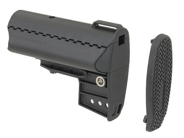 Модульний приклад з відділенням під акумулятор AR-15/M4 &ndash; BLACK [CYMA] (для страйкболу) FBP1786-1 фото