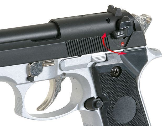 ST92F Non-Blowback Airsoft Gas Pistol - Two Tone [STTi] (для страйкболу) GGH-9502BS фото
