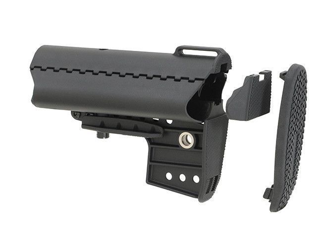 Модульний приклад з відділенням під акумулятор AR-15/M4 &ndash; BLACK [CYMA] (для страйкболу) FBP1786-1 фото