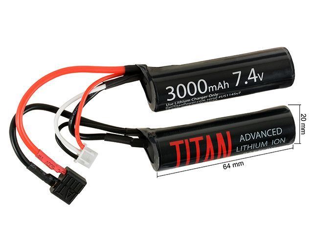 Akumulator Li-ion 3000mAh 7.4 v Nunchuck T-Plug 16C [Titan] (для страйкболу) 1155TITAN фото