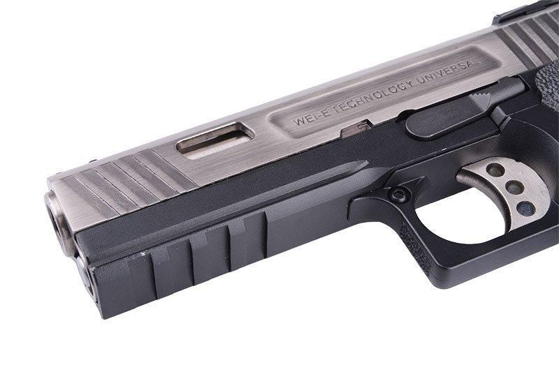 Страйкбольный пістолет Hi-Capa 4.3 Force "Allosaurus" - silver [WE] (для страйкболу) WET-02-010303 фото