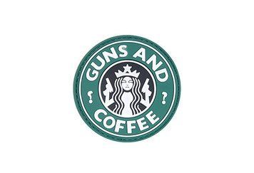 Нашивка 3D &ndash; Guns and Coffee [GFC Tactical] (для страйкболу) GFT-30-004689 фото
