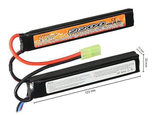 Akumulator Li-Po 2200mAh 11,1V 20/40C [Victory Battery] (для страйкбола) VL2022112 фото