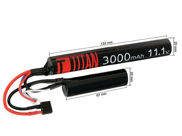 Akumulator Li-ion 3000mAh 11.1 v Nunchuck T-Plug 16C [Titan] (для страйкболу) 1157TITAN фото