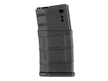 Полімерний бункерний магазин на 400 кульок тип FLASH SR25/AR10 - Black [BattleAxe] (для страйкболу) FBP2313 фото