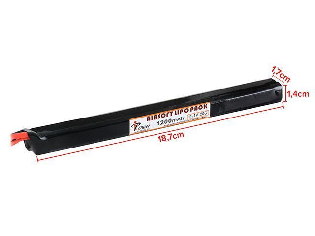 Аккумулятор Li-Po 1200mAh 11,1V 20C под крышку ствольной коробки АК - Dean [IPower] (для страйкбола) IP-LIPO1200-11.1-TC фото