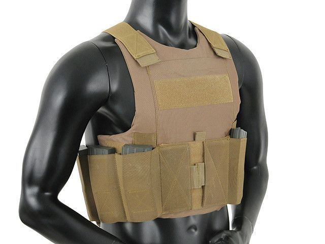 Низькопрофільний Body Armor - Coyote [8FIELDS] (для страйкболу) M51611034-TAN фото