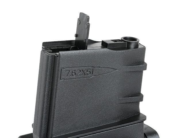 Електро-бункерний магазин на 1200 шаов для SR25/AR10 [BattleAxe] (для страйкболу) FBP2386 фото
