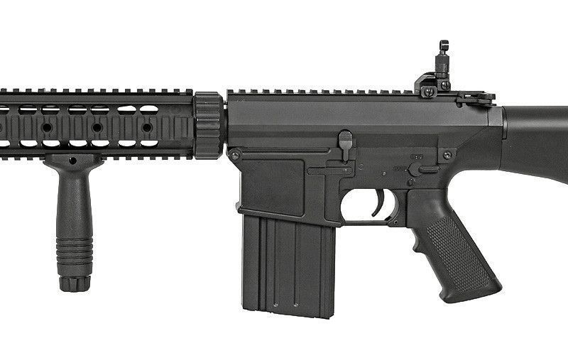 Стальной магазин на 130 шаров для SR25/AR10 - Black [CYMA] (для страйкбола) FBP4020 фото