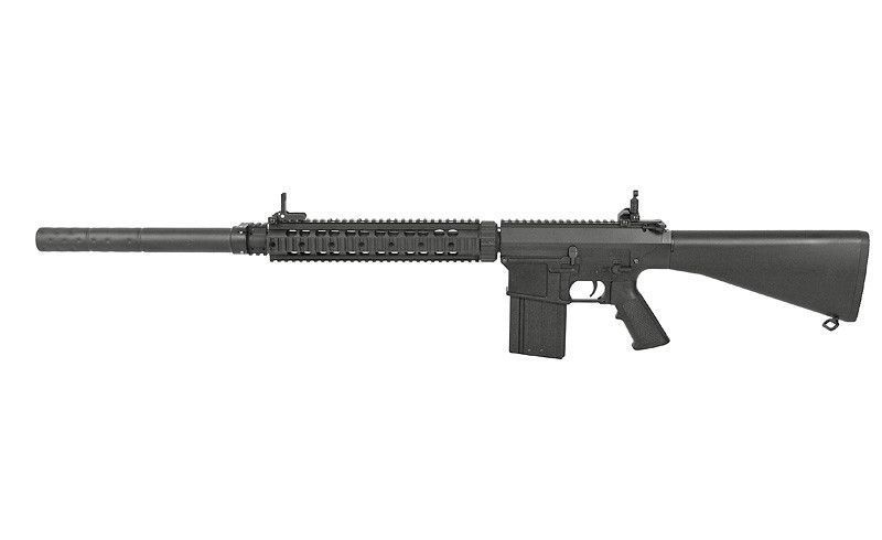Стальной магазин на 130 шаров для SR25/AR10 - Black [CYMA] (для страйкбола) FBP4020 фото