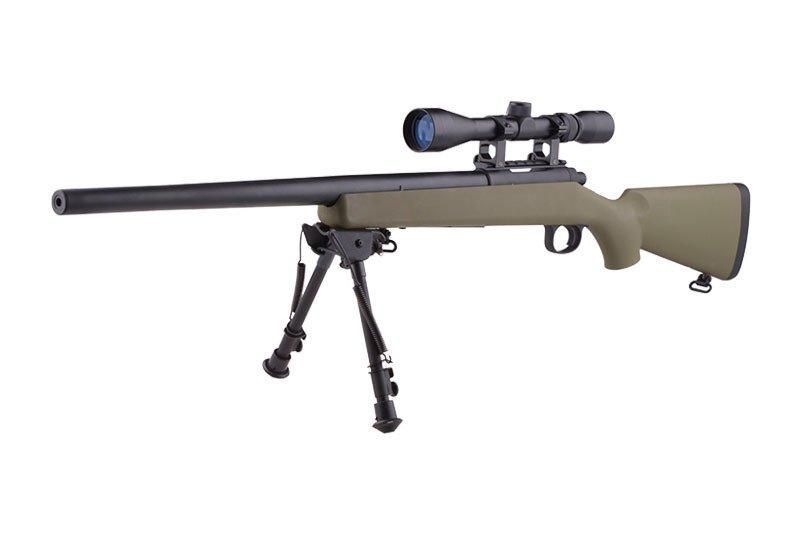 Страйкбольный аналог karabinu snajperskiego SW-10 z lunetą i dw&oacute;jnogiem (Upgraded) - tan [Snow Wolf] (для страйкболу) SWL-03-029487 фото